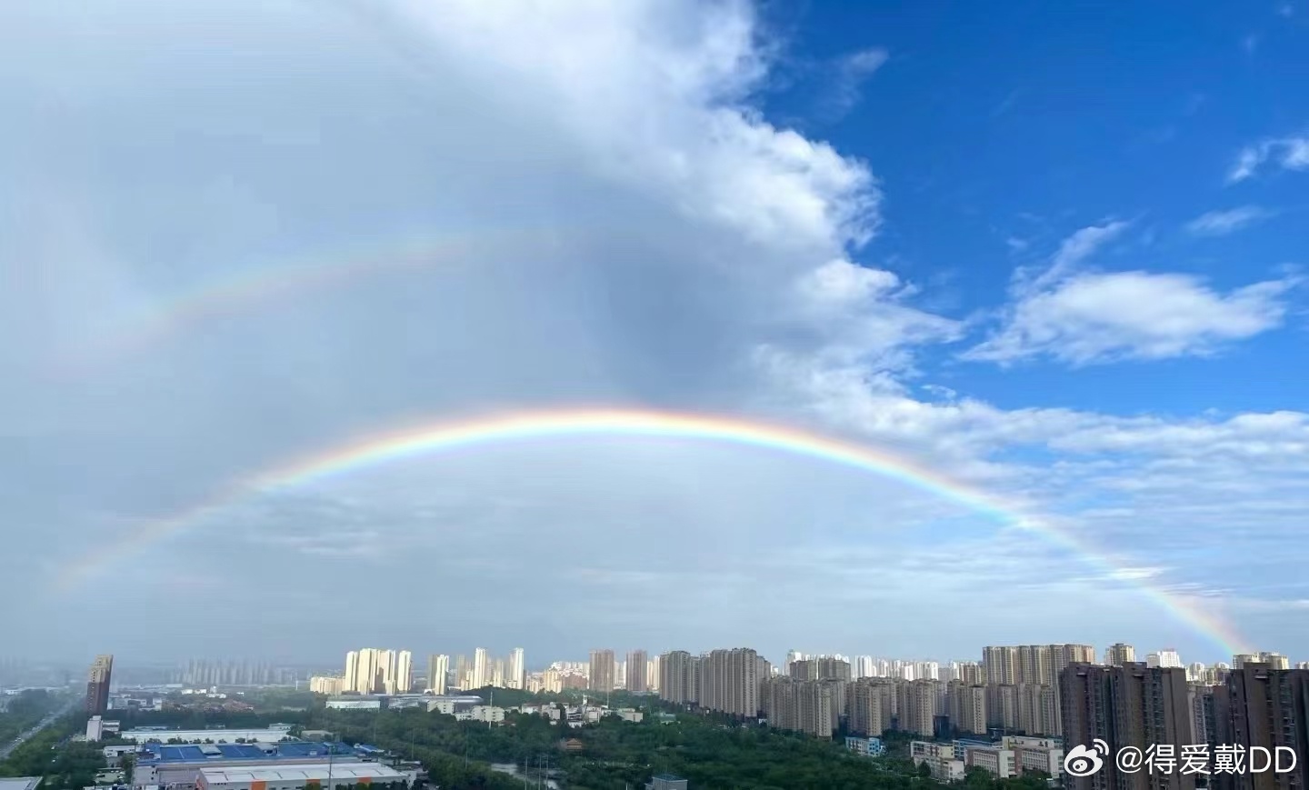 滁州雨后彩虹，美好景象更新！